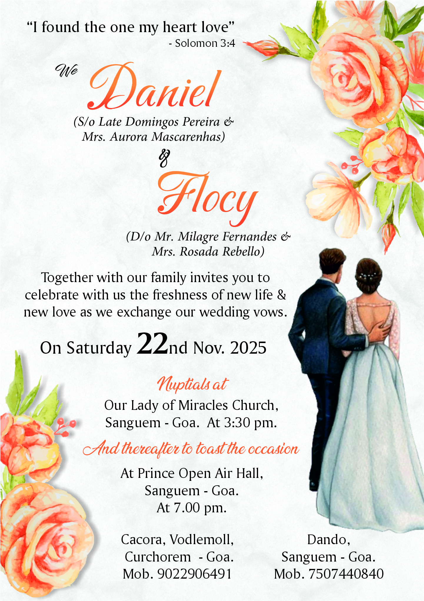 Wedding Invitation Design 1